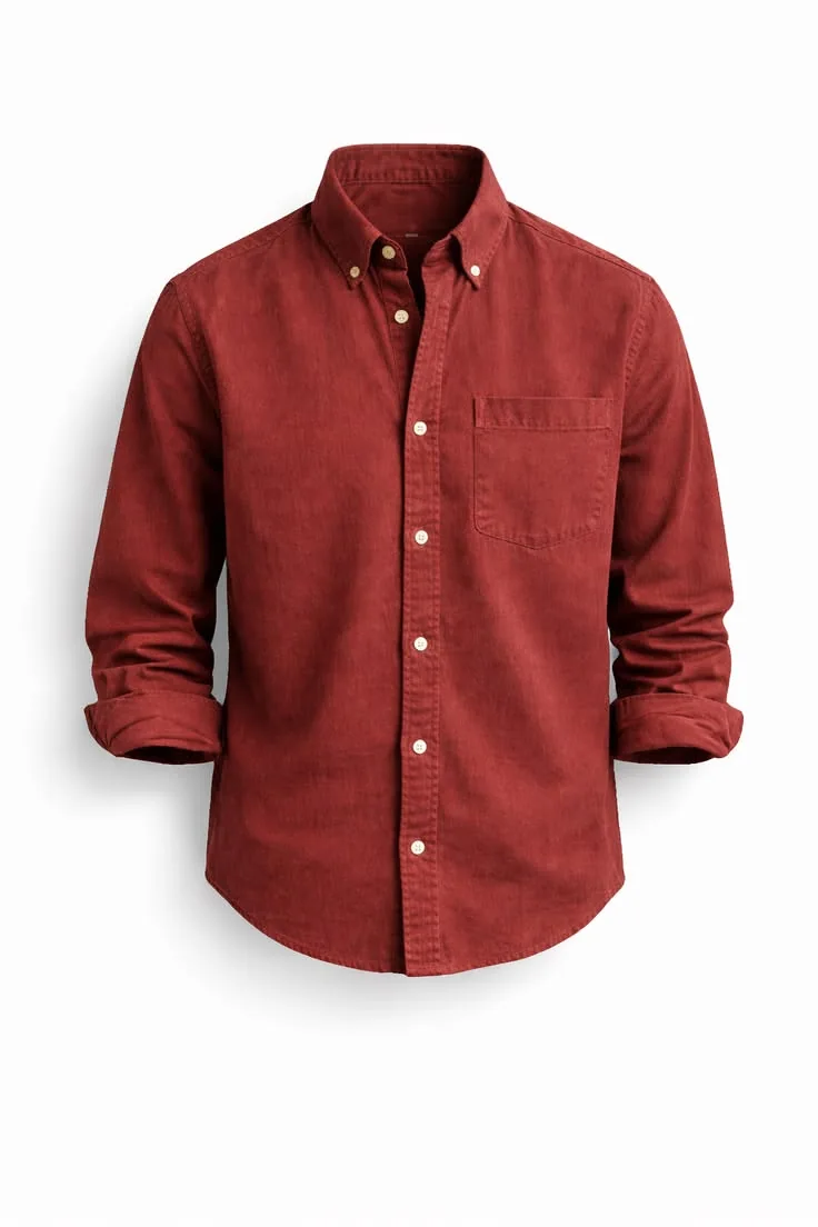 PLAID FLANNEL BUTTON-UP SHIRT — READY-TO-WEAR manufactured by Al Hassan Apparel Lahore Pakistan